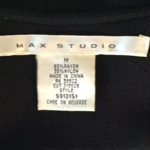 Max Studio Black Stretch Sheath Dress - M - Picture 5 of 5